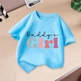 thumbnail image 2 of Économies d'Été! SROBPTY Garçons Filles T-Shirts à Manches Courtes Hauts, Été Garçons et T-Shirt à Col Rond à Manches Courtes pour Enfants Moyens et Grands Robe d'Été Décontractée à Demi-Manches Bleu, 6 Ans, 2 of 3