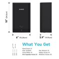 thumbnail image 2 of AIKE Compact Hand Dryer for Home Bathroom, Cover ABS Polycarbonate Design, 110V Black Model AK2822, 2 of 7