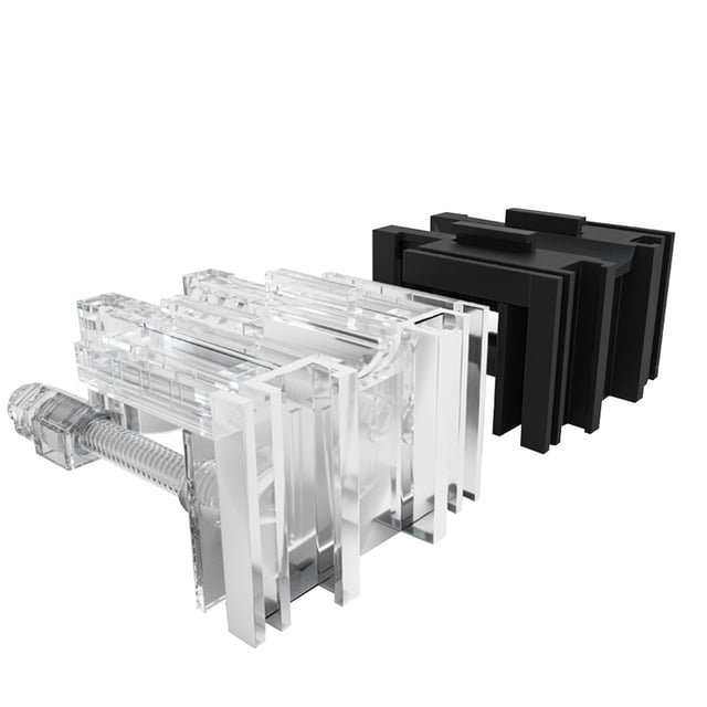 Shisuyan Pince de Fixation pour Aquarium Transparente 2 Ensembles 5,7 X 7 cm