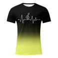 thumbnail image 1 of LUOGENLI T-shirts pour Homme pour Hommes T-Shirt à Imprimé Numérique Col Rond Manches Courtes T-Shirt T-shirts pour Hommes T-shirts Graphiques TTG Grand Jour de la Saint-Patrick T-shirts pour Hommes T-shirts Graphiques Jour de la Saint-Patrick Jaune P, 1 of 4