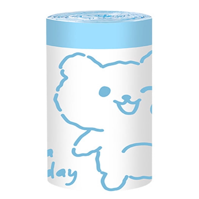 Drawstring Bathroom Garbage Bags Trash Can Liners For Kitchen Rabbit Print 4 Gallon Hand Tear Free Wall Mounted Garbage Bags Thick and Portable Garbage Bags