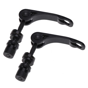 KAKOWELY 2pcs Universal Road Bike Quick Release Skewer for Wheel Hub Seatpost Seat Clamp Front Hub Skewer MTB BMX Mountain Bike Road Shaft Lever 35mm (Black),5.12"X0.59"X0.59"