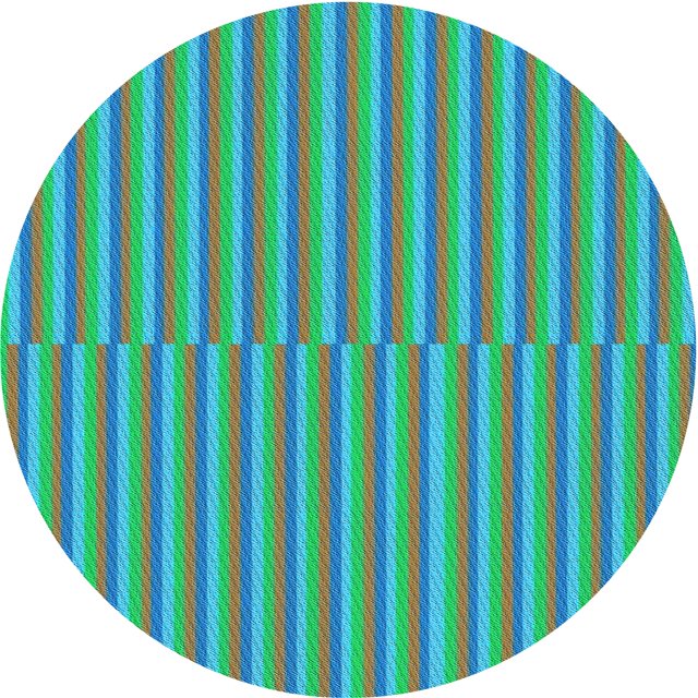 Ahgly Company Machine Washable Indoor Round Transitional Green Area Rugs, 5' Round