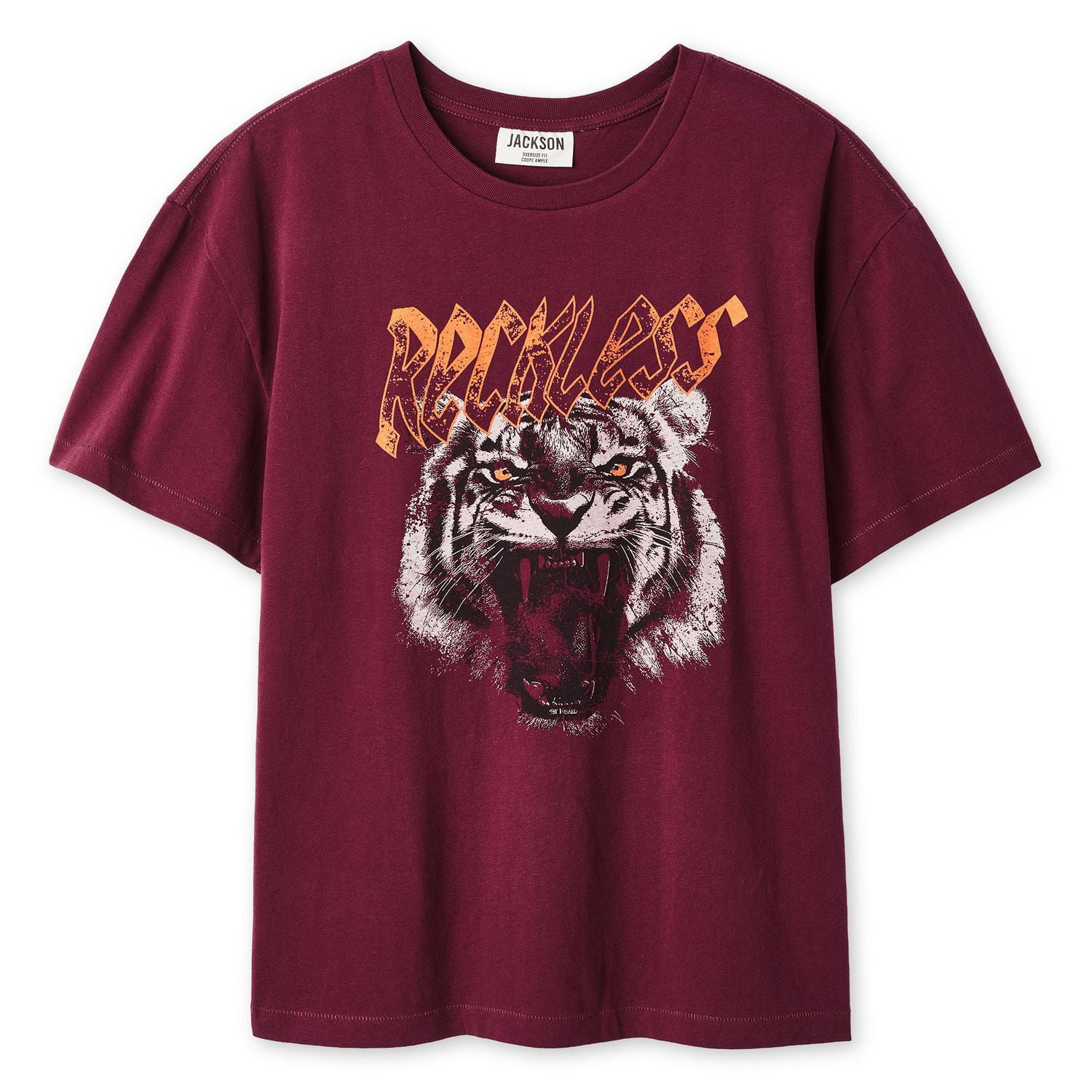 T-shirt délavé à manches courtes avec encolure ras du cou Jackson pour garçons