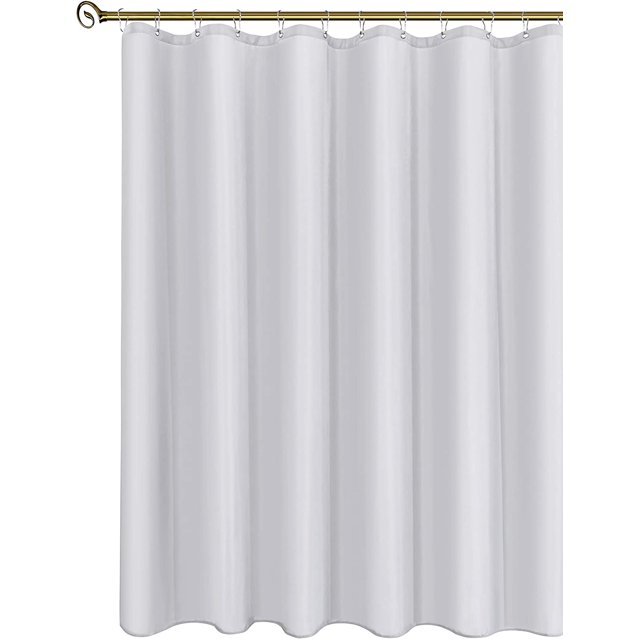 Hotel Quality Fabric Shower Curtain Liners 72 Inch by 72 Inch, Navy Water Resistant Bathroom Curtains, Rust Resistant Grommets Top Weighted Bottom Machine Washable