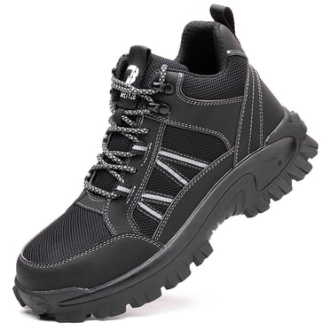 SuoKom Chaussures de Travail de Sécurité pour Hommes Steel Toe Antidérapantes et Anti-Perforation pour la Construction - Liquidation d'Économies d'Été