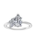 thumbnail image 1 of 0.70 T.C.W Pear Shape Natural Diamond Latest Design Solitaire Wedding Ring for Ladies Solid 14K White Gold Size 8, 1 of 8