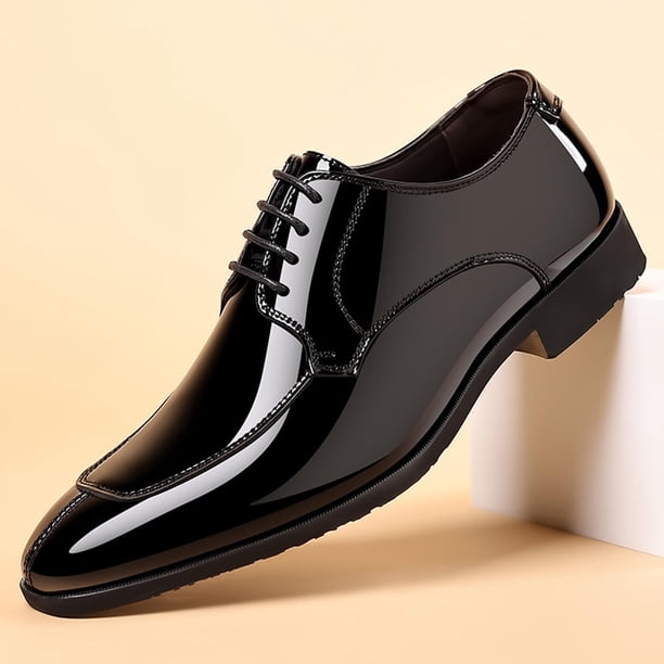 Mens Dress Shoes British Style Simplicity Pointy Toe Lace up  display picture 1