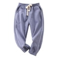 thumbnail image 1 of Toddler Boy Girl Sweatpants Athletic Joggers Pants Solid Color Elastic Waist Track Pants Spring Clothes, 1 of 3