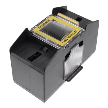 Riforla Fousenuk Card Shuffler Mixing Machine for 4 Card Shuffler Card Shuffler Card Shuffler Mixing Machine for Poker Texas Hold Em Office&Craft&Stationery Black