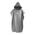 thumbnail image 1 of Surf Poncho Changing Robe Front Lightweight Microfiber with Soft Wetsuit Changing Towel for Outdoor Sports, Swim - Medium Gray, 1 of 8