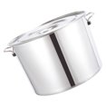thumbnail image 3 of 1Pc Stainless Steel Soup Pot Thick Water Bucket Rice Porridge Bucket with Lid, 3 of 8