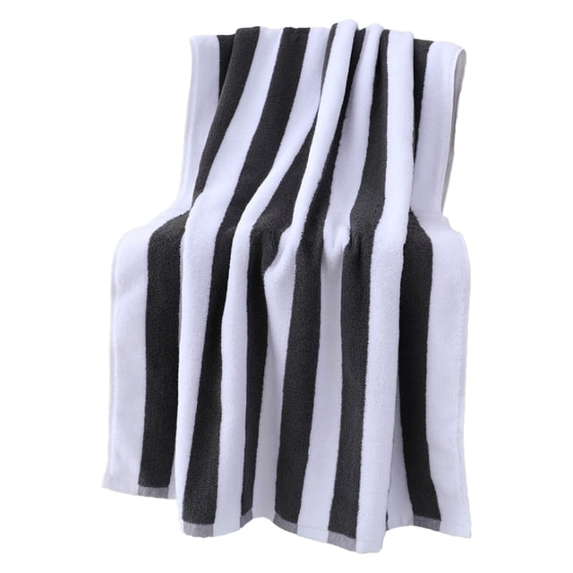 Velvet Beach Towel with Large Absorbent Yarn Dyed Bath Towel for Adults Soft Quick Drying