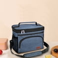 thumbnail image 3 of Meitianfacai Insulated Lunch Bag For Women Men Reusable Lunch Box For Office Picnic Hiking Beach Leakproof Cooler Tote Bag Organizer With Adjustable Shoulder Strap, 3 of 5
