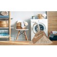 thumbnail image 2 of Ahgly Tapis d'Intérieur Lavable en Machine Carré Transitionnel Kaki Or, 4 Pieds Carré, 2 of 7