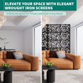thumbnail image 4 of Bingirl |9527|Enhance Your Garden Privacy: Decorative Metal Outdoor Privacy Screen with Flower Design|, 4 of 7
