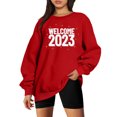 thumbnail image 2 of Costumes de Noël en Solde Femmes Classique Nouvel An Imprimé de Noël Col Rond Manches Longues Sweat-Shirt Ample pour Femmes, 2 of 7
