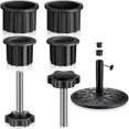 thumbnail image 2 of DOLITY Base de Parasol Bouchon en s Vis Filetée Ombrage Amovible pour Jardin 6 Pcs, 2 of 9