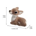 thumbnail image 5 of Simulation Mini Sika Deer Lying Deer Decoration Creative Simulation Sika Deer Model, 5 of 5