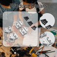 thumbnail image 5 of Bunblic Leaf Spring Mount Hangers Aluminum Replacement Lightweight Easy to Install Shock Absorption Practical Sturdy DIY RC Car Parts Silver, 5 of 5