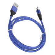 3 In 1  Usb Cable Nylon Braided Fast Charging Cable  Plugs  Cable Multi  Plug Charging Cable 3 In 1 Nylon Braided  5A Super Fast Charging Cable For IOS/Type C/Micro USB Ports