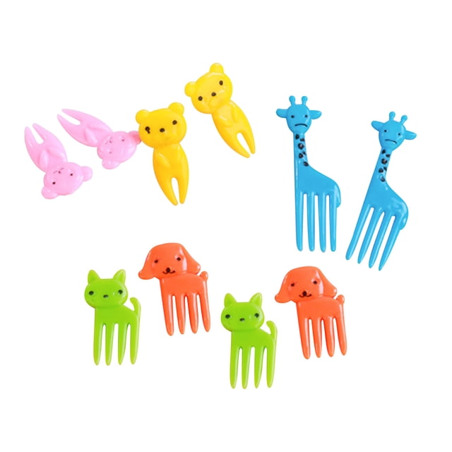 Yhmxh Kitchen Organizers and Storage Selection,Children's Fruit Toothpicks,Lovely Children's Lunch Accessories For Lunch Boxes,Interesting Children's Forks Animal Toothpick