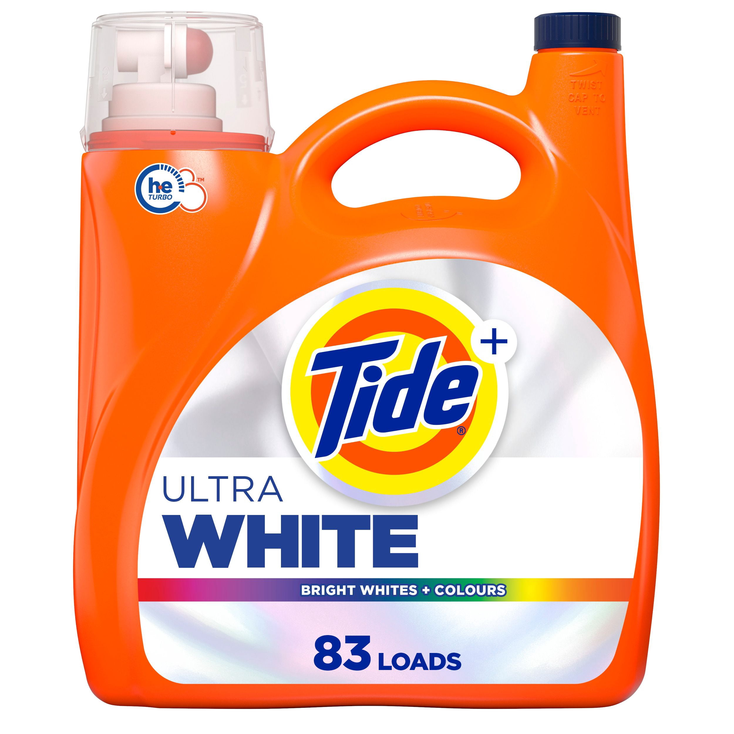 Tide Ultra White Liquid Laundry Detergent, 3.46 L, 83 Loads, Laundry Detergent Liquid for Bright Whites and Colours