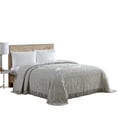 thumbnail image 3 of Beatrice Home Fashions Medallion Chenille Bedspread Full Gray Bedding, 3 of 4