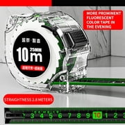 Tape Measure High Tape Measure Fluorescent Color Double Sided Ruler With Transparent Metal Scale Is Clear, Fall-Proof，Suitable For Many Occasion