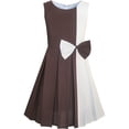 thumbnail image 1 of Girls Dress Color Block Contrast Bow Tie Everyday Party 6 Years, 1 of 6