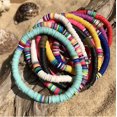 thumbnail image 2 of 3600 Pcs Clay Beads for Bracelet Making Kit, 24 Colors Flat Round Polymer Clay Beads, 2 of 8