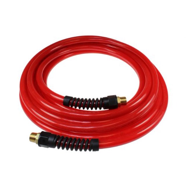 Coilhose Pneumatics PFE51004TR Flexeel Reinforced Polyurethane Air Hose, 5/16-Inch ID, 100-Foot Length with (2) 1/4-Inch MPT R
