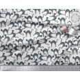 thumbnail image 3 of Soimoi White Rayon Fabric Cat Animal Print Fabric by Yard 42 Inch Wide, 3 of 3