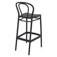 thumbnail image 3 of Compamia Victor Tabouret de Bar Contemporain en Résine pour Intérieur et Extérieur - Ensemble de 1, Noir, 3 of 7