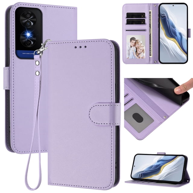 GANGXUN Wallet Case for TCL 50 XE NxtPaper 5G – Magnetic Closure, RFID Blocking, Wrist Strap, Wireless Charging Compatible