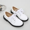 thumbnail image 4 of Boys Shoes Boots Thick Bottom Student Dress Shoes Performance Shoes Solid Color Comfortable,Color:Black,16.5-17 Years, 4 of 9