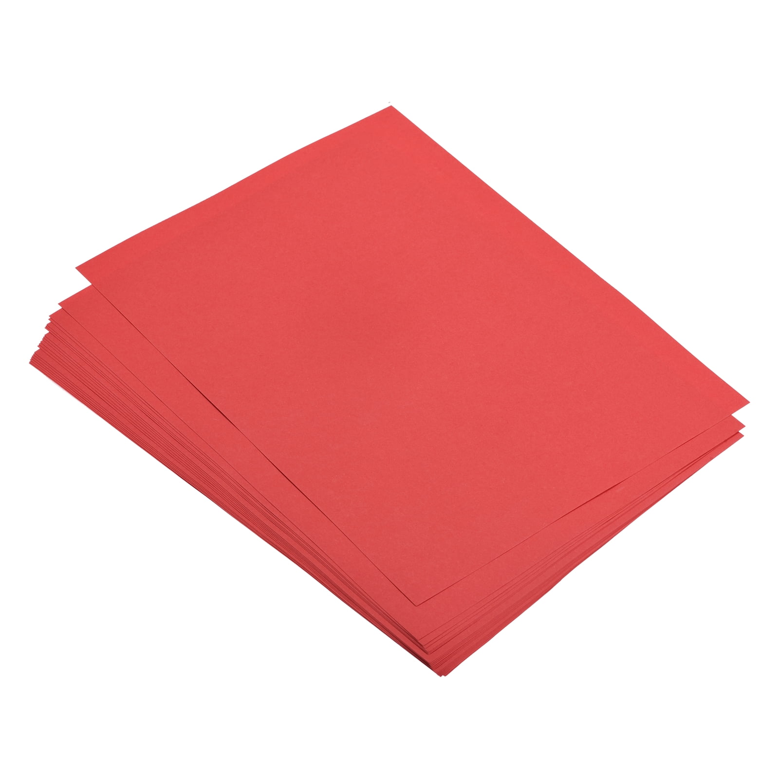 Uxcell 100 Sheets Colored Copy Paper 11.8x7.9 Inch A4 Printer Paper 80gsm Bright Red for Office Printing, Document Copying, Invitations, Forms, Art Projects