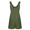 thumbnail image 4 of Styesk Shorts pour Femmes Mode Femme Été Uni Poche Décontracté Sans Manches Combinaison à Bretelles, 4 of 7