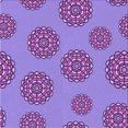 thumbnail image 1 of Ahgly Tapis d'Intérieur Lavable en Machine Carré Transitionnel Lilas Violet Vif, 4 Pieds Carré, 1 of 7