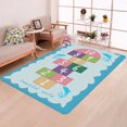 thumbnail image 3 of Hopscotch Kids Runner Rug Soft Plush Play Mat Non-Slip Garden Numbers Collection Educational & Fun Throw Rugs for Boys&Girls Playroom Bedroom Best Gift, 3 of 5