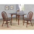 thumbnail image 4 of Andrews 48-in Rectangle Drop Leaf Dining Table Antique White/Chestnut Brown Wood, 4 of 6