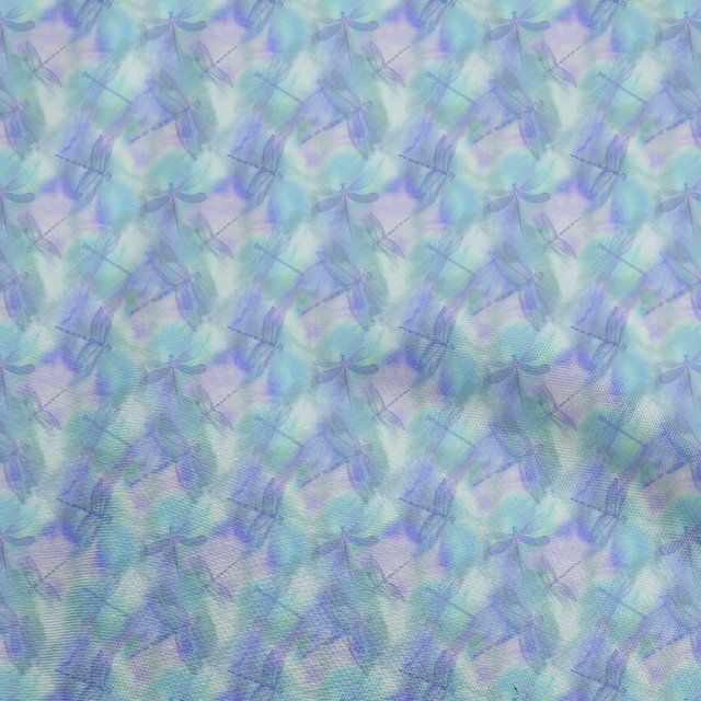 oneOone Polyester Spandex Light Blue Fabric Asian Tie & Dye Craft Projects Decor Fabric Printed By The Yard 56 Inch Wide