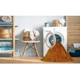 thumbnail image 2 of Ahgly Company Tapis d'Intérieur Lavables en Machine, Carré Transitionnel Néon Orange, Carré 4', 2 of 7