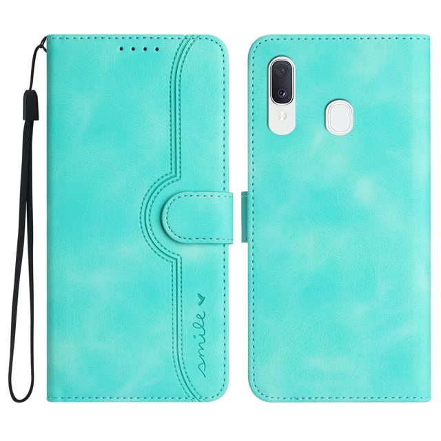 Compatible with Samsung Galaxy A30/ A20 Case Premium PU Leather Wallet with Built-in Magnet Cover