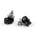 thumbnail image 2 of 6x Universal Motorcycle Black Skull License Number Plate Frame Screw Bolt, 2 of 3