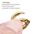 thumbnail image 4 of Unique Bargains Gold Zinc Alloy Spring Gate O Ring Snap Clip Buckle 10 Pack, 4 of 5