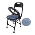 thumbnail image 2 of Bedside Potty Chair, Stainless Steel Bedside Commode Toilet Chair Heavy Duty  for Indoor Use, 2 of 7