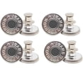 thumbnail image 1 of Pants Button,Jean Buttons Pins for Loose Jeans, 4 Sets,0.67 inch,Adjustable Button for Jeans, Reusable and Adjustable Metal Pants Button Tightener, No Sew And No Tools Instant,Replacement(Silver), 1 of 5