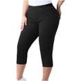 thumbnail image 1 of HAiming Pantalon Capri de Yoga pour Femmes avec Poches Grande Taille Décontracté Taille Haute Extensible Entraînement Course Leggings, 1 of 8