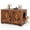 Brown, variant on Costway Cat Litter Box Enclosure Furniture with Double Doors Divider Side Entry for Cats Black